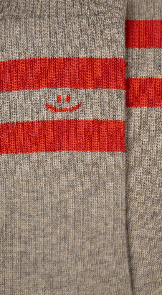 Athletic Smiley Stripes | Tobacco