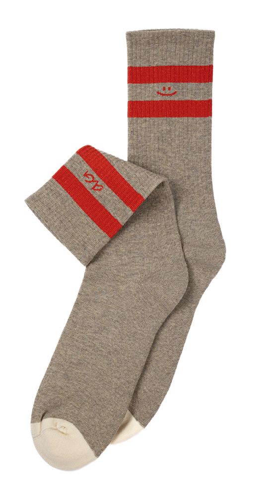 Athletic Smiley Stripes | Tobacco