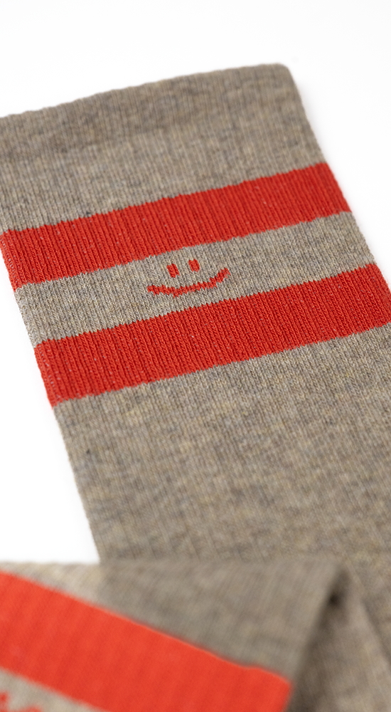 Athletic Smiley Stripes | Tobacco