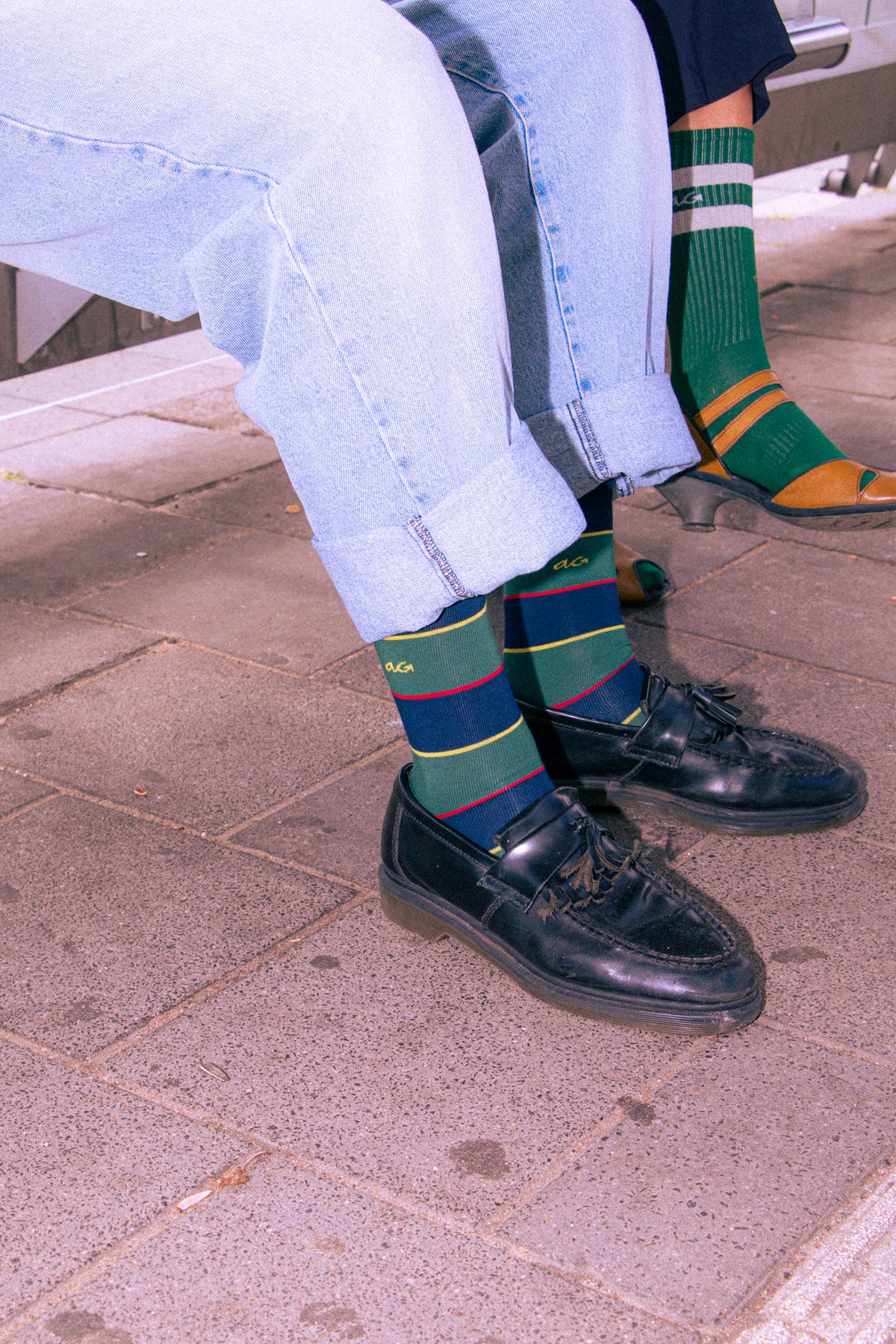 Varsity Stripes organic cotton socks in navy – Alfredo Gonzales