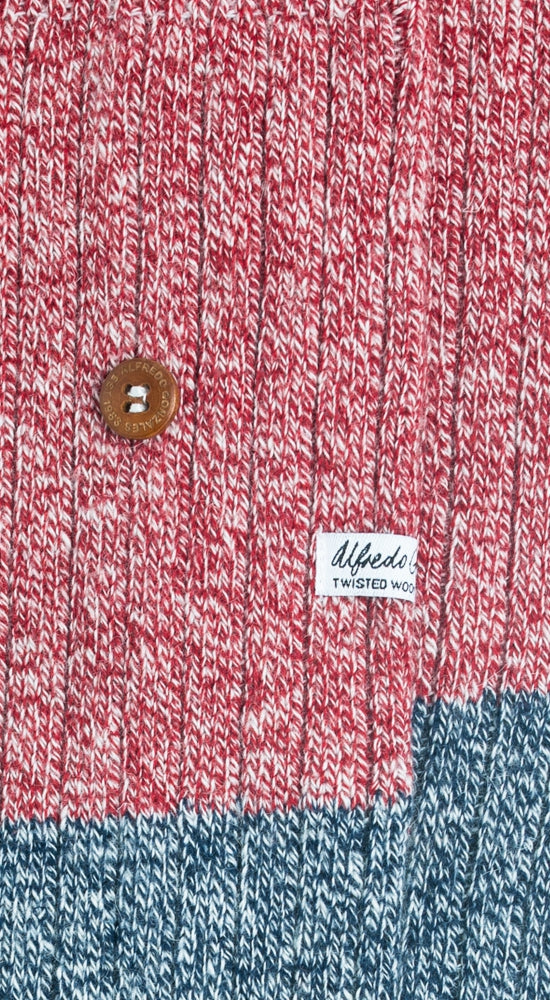 Twisted Wool Two Tone | Navy