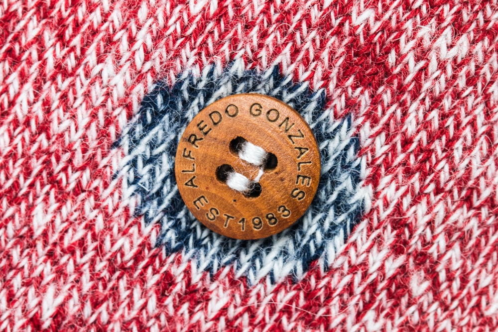 Twisted Wool Dots | Red