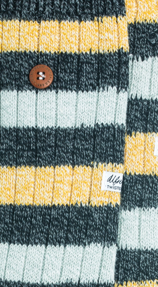 Twisted Wool Stripes | Black