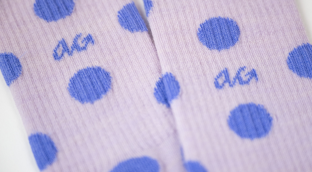 Merino Hike Dots | Lila