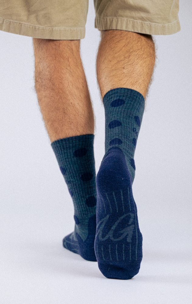 Merino Hike Dots | Petrol