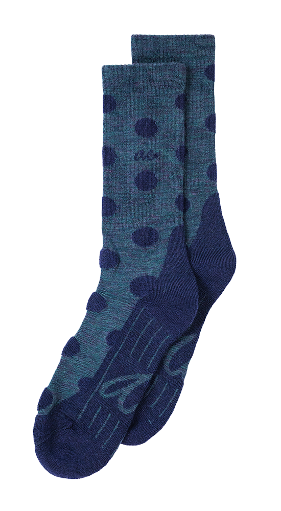 Merino Hike Dots | Petrol