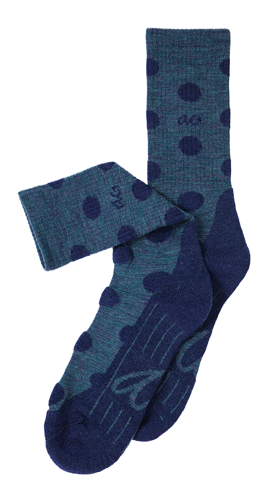 Merino Hike Dots | Petrol