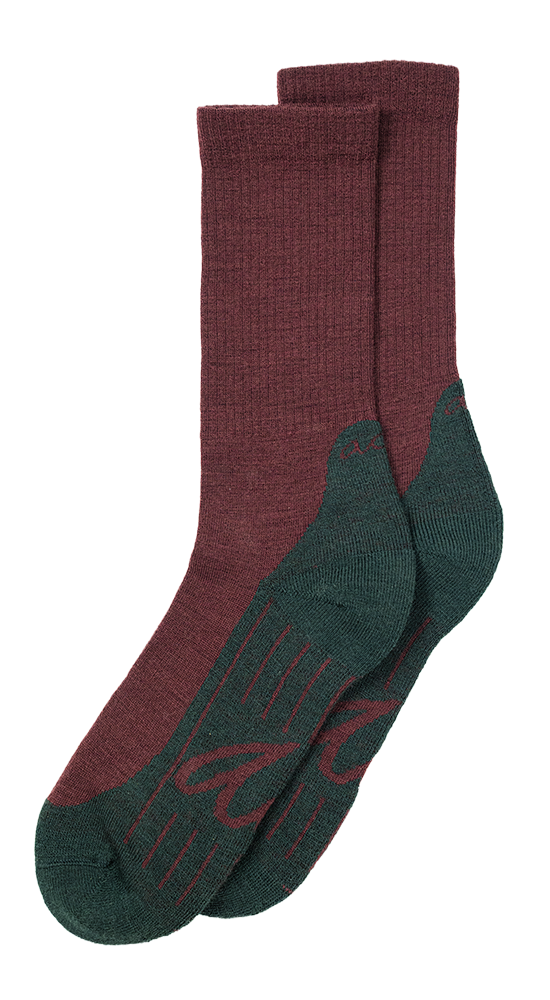 Merino Hike Plain | Bordeaux