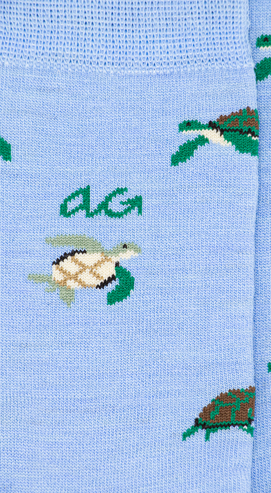 Turtles Merino Wool | Light Blue