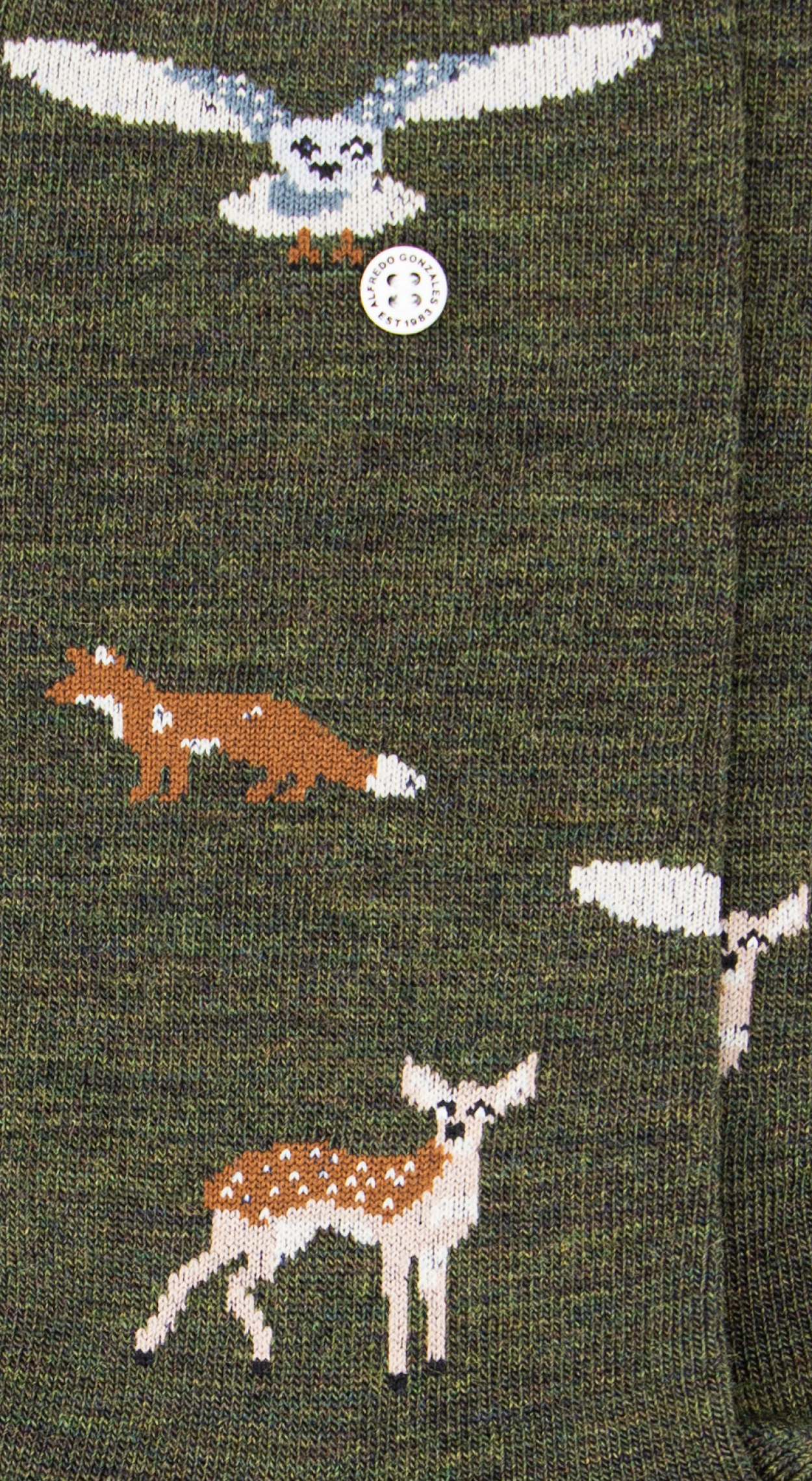 Forest Animals Lifestyle Merino | Army