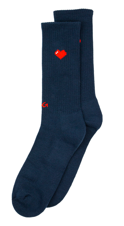 Athletic Icon Hearts | Navy