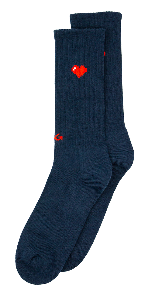 Athletic Icon Hearts | Navy