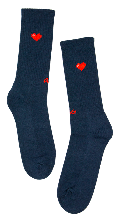 Athletic Icon Hearts | Navy
