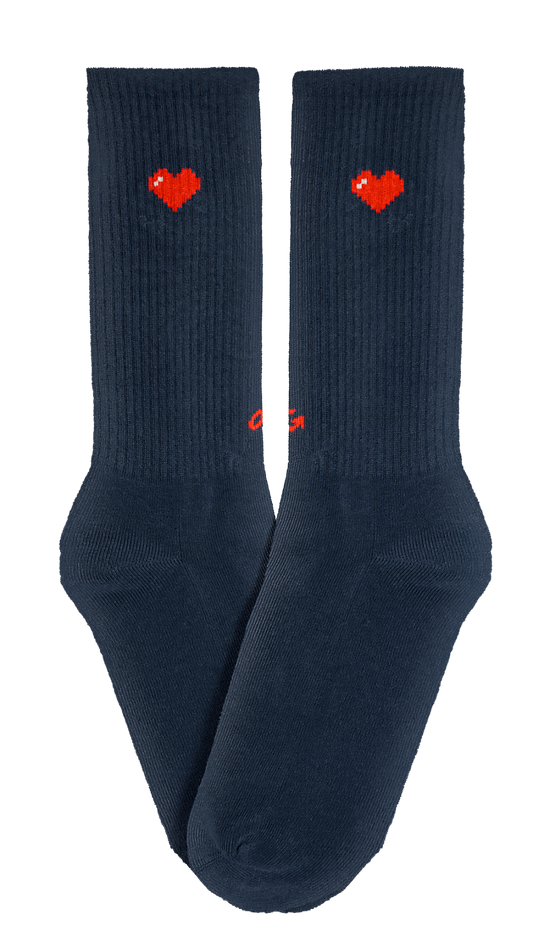 Athletic Icon Hearts | Navy