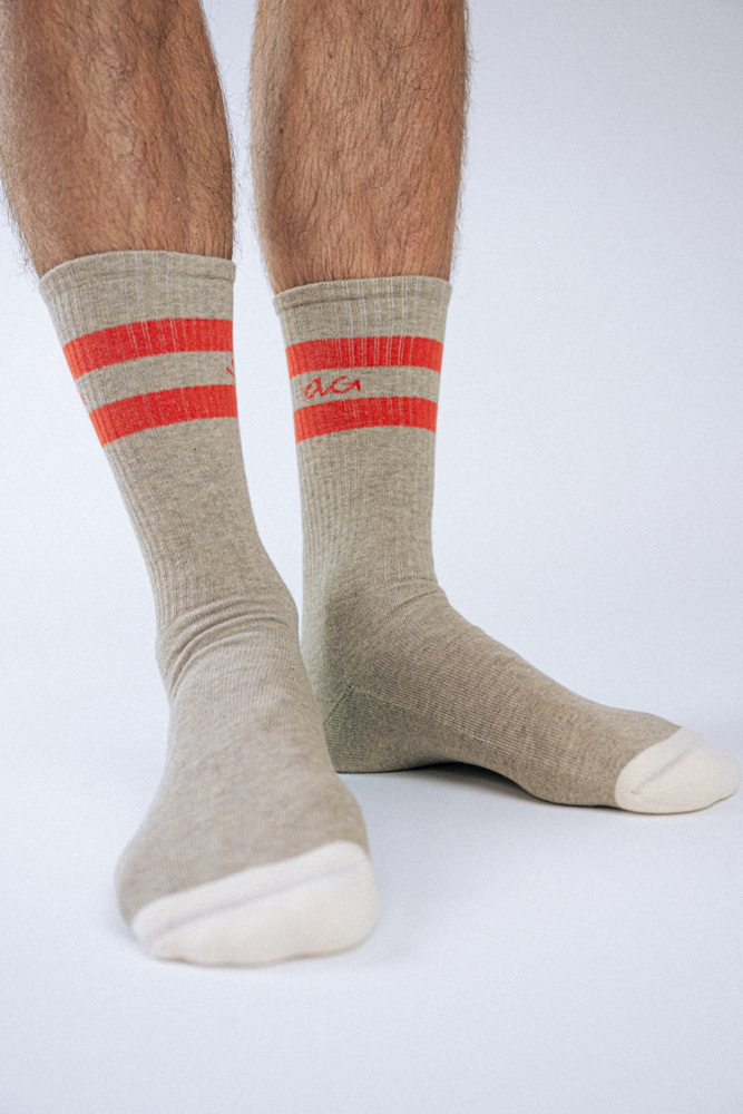 Athletic Smiley Stripes | Tobacco