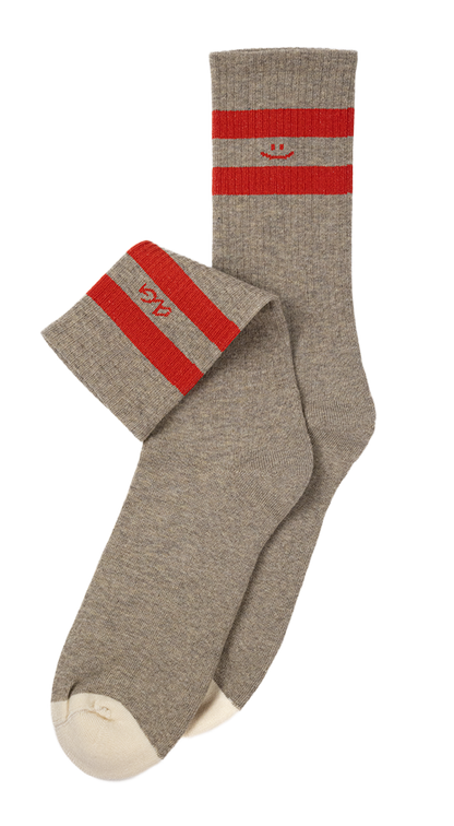 Athletic Smiley Stripes | Tobacco