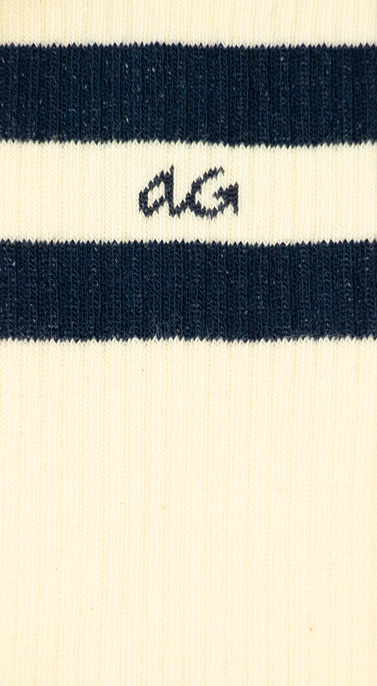 Athletic Organic Stripes | Navy