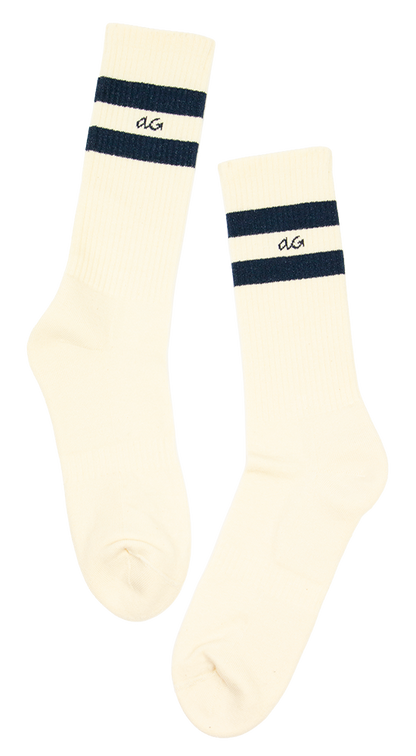 Athletic Organic Stripes | Navy