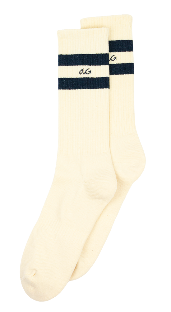 Athletic Organic Stripes | Navy