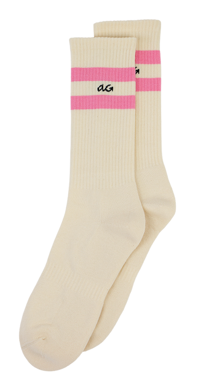 Athletic Organic Stripes | Pink