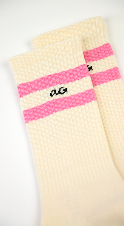 Athletic Organic Stripes | Pink