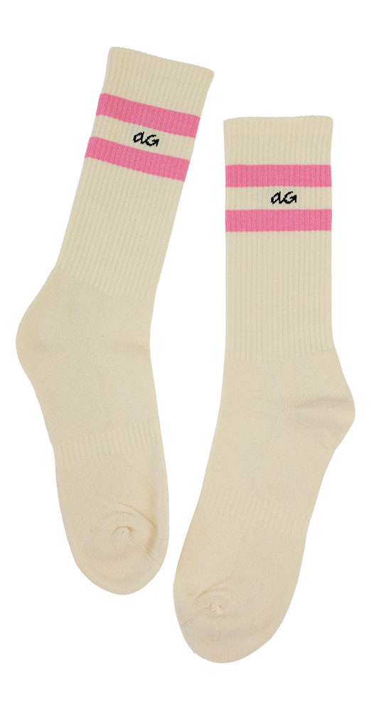 Athletic Organic Stripes | Pink