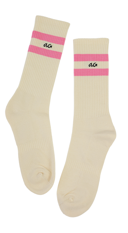 Athletic Organic Stripes | Pink