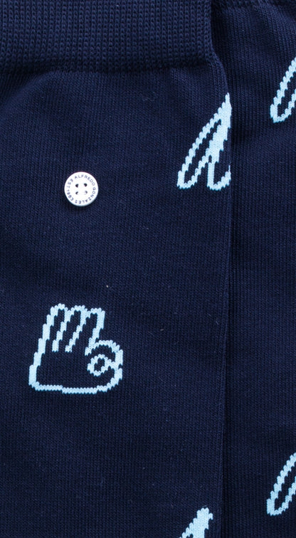 Everything's Oke Logo Sock | Navy