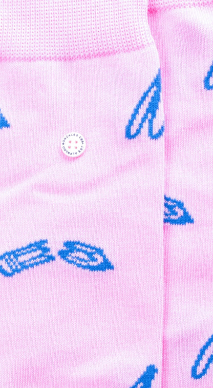 Broken Pencil Logo Sock | Pink
