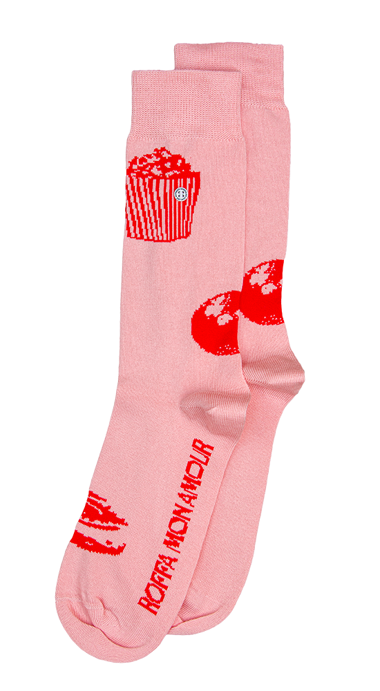 Roffa Mon Amour Icons Sock | Pink