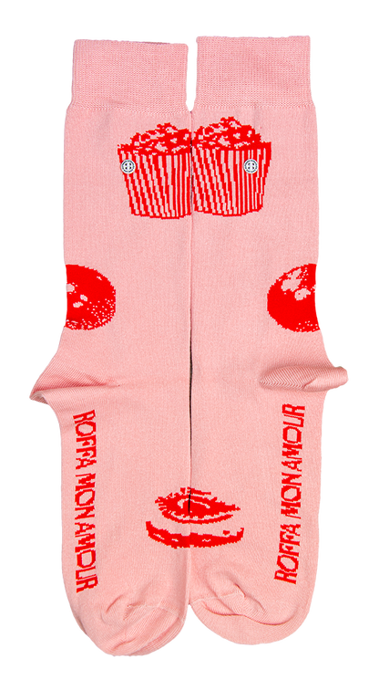 Roffa Mon Amour Icons Sock | Pink