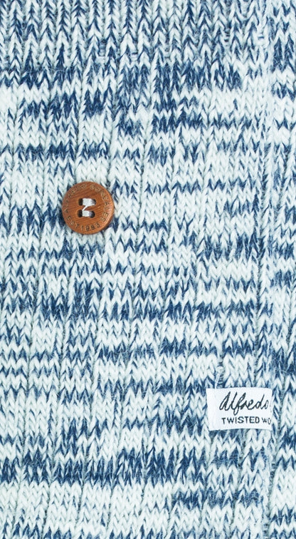 Twisted Wool Plain | Navy