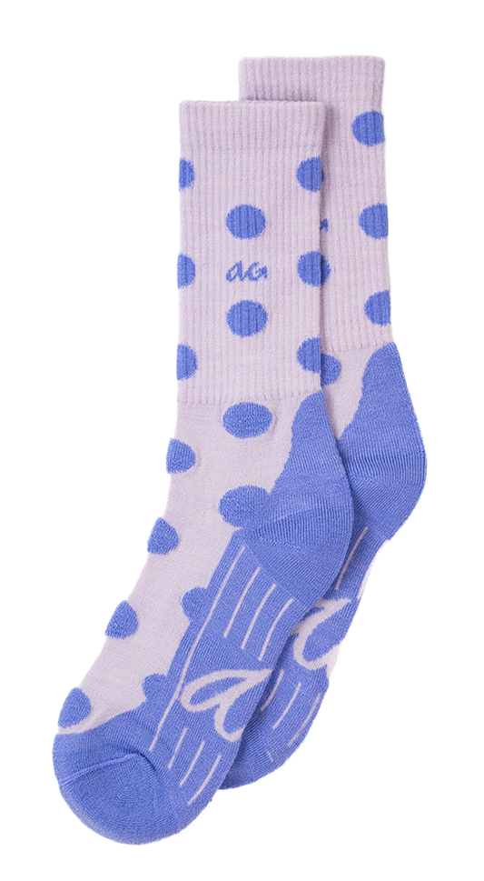 Merino Hike Dots | Lila