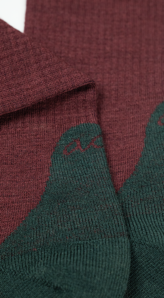 Merino Hike Plain | Bordeaux