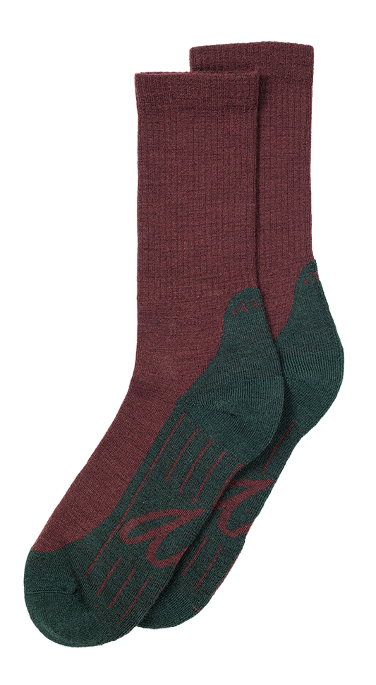 Merino Hike Plain | Bordeaux