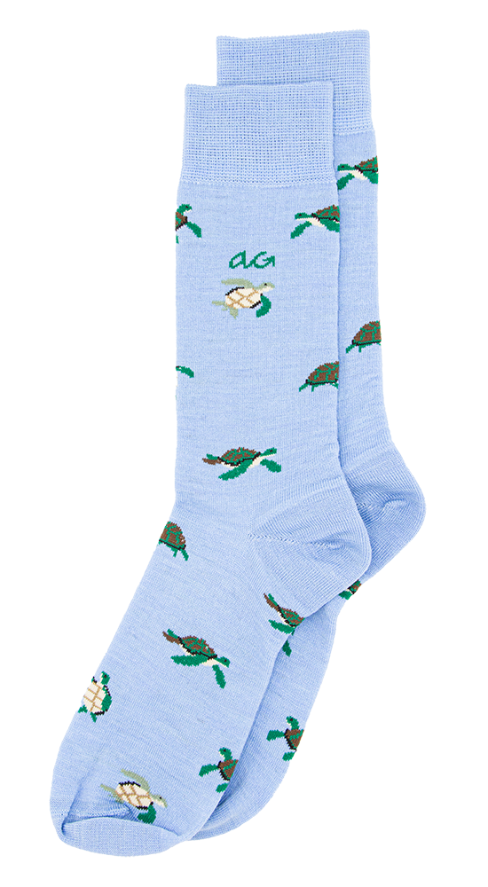 Turtles Merino Wool | Light Blue