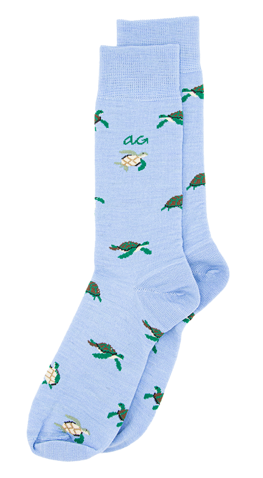 Turtles Merino Wool | Light Blue