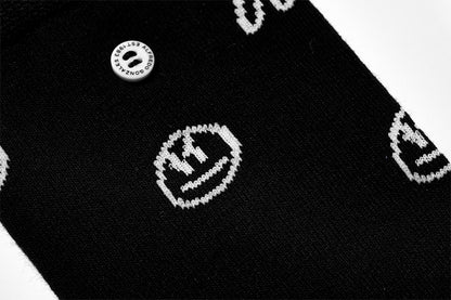Tough Smiley Logo Sock | Black