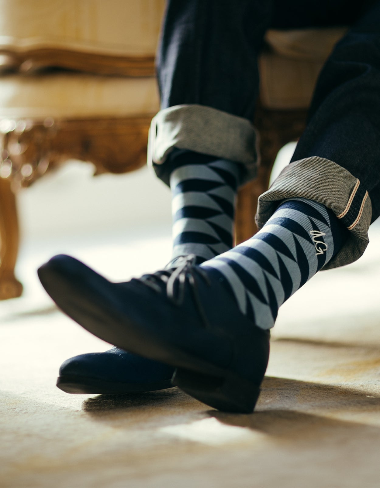 Don Offset Stripes | Navy