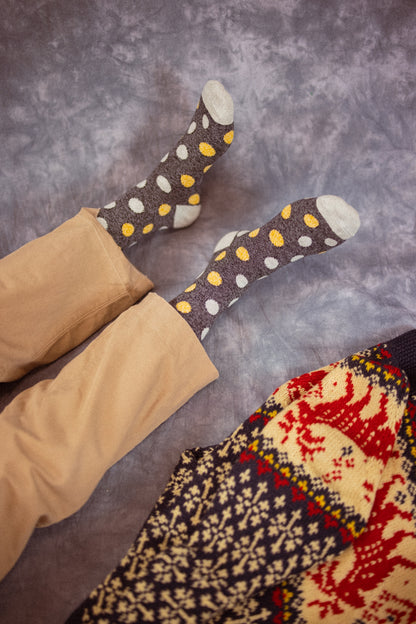 Twisted Wool Dots | Black